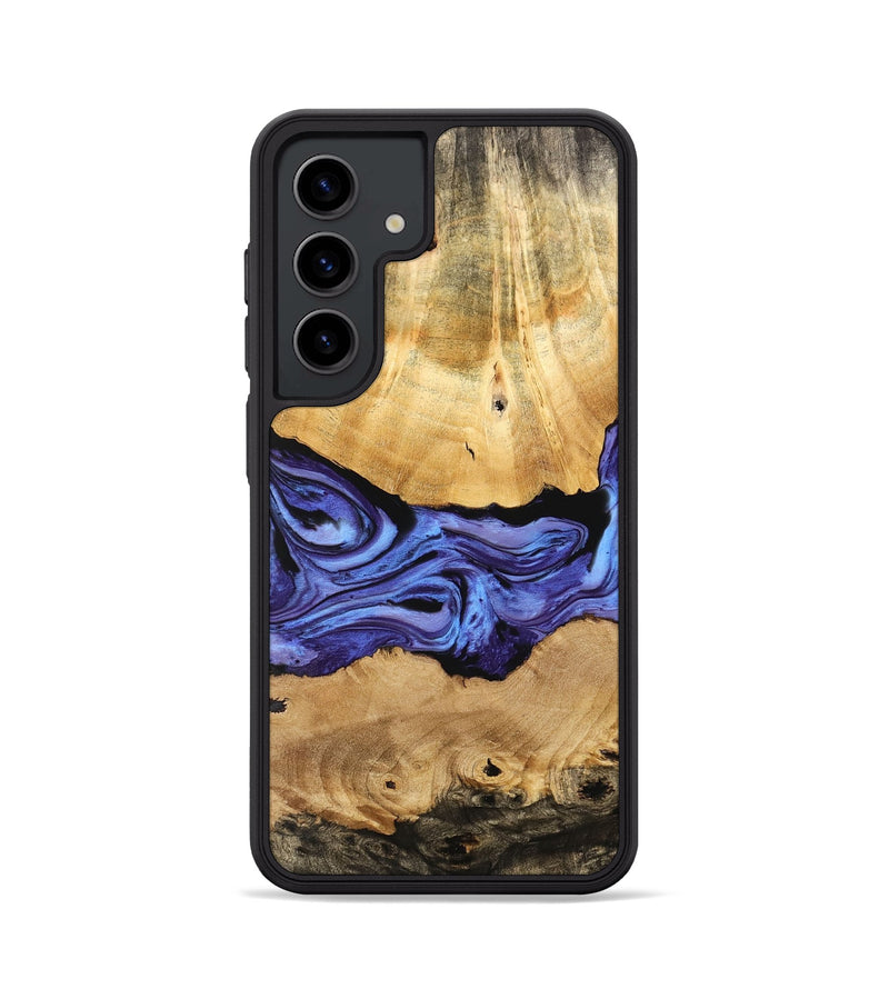 Galaxy S24 Wood Phone Case - Elsa (Purple, 741108)