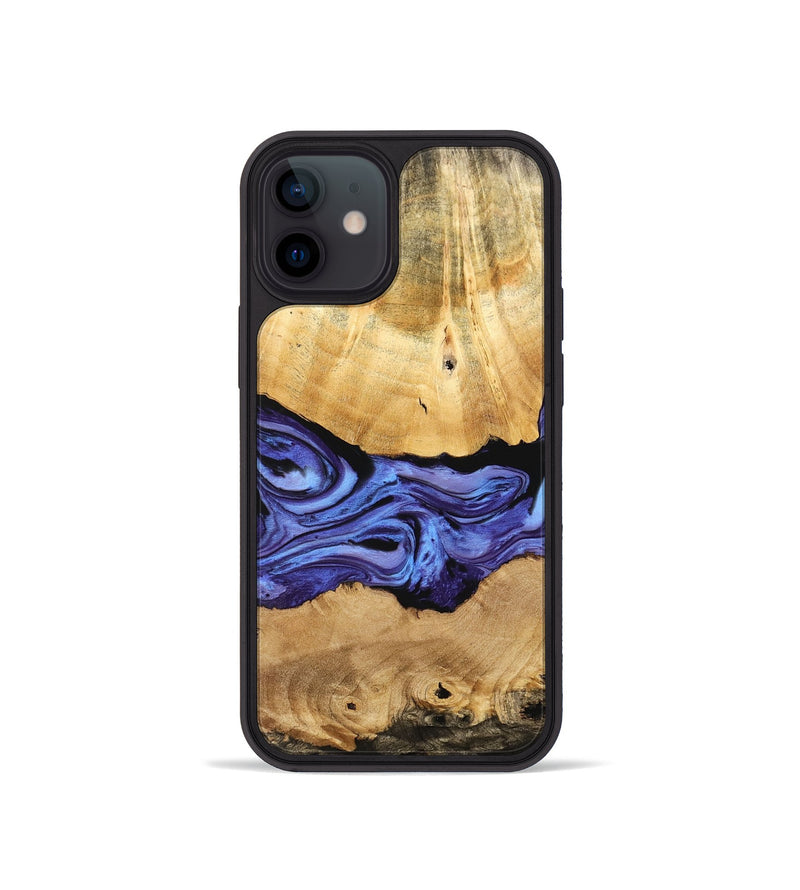 iPhone 12 mini Wood Phone Case - Elsa (Purple, 741108)