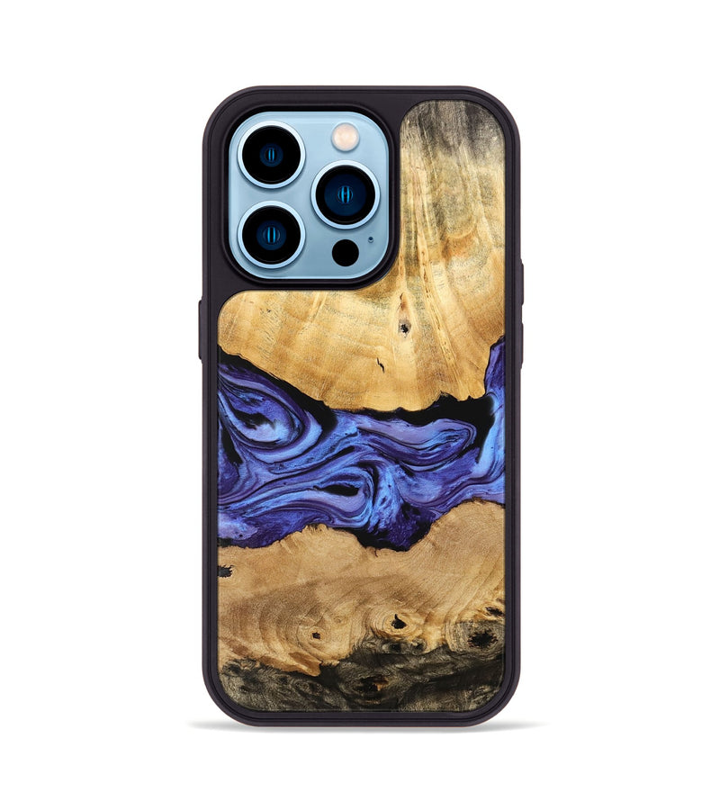 iPhone 14 Pro Wood Phone Case - Elsa (Purple, 741108)