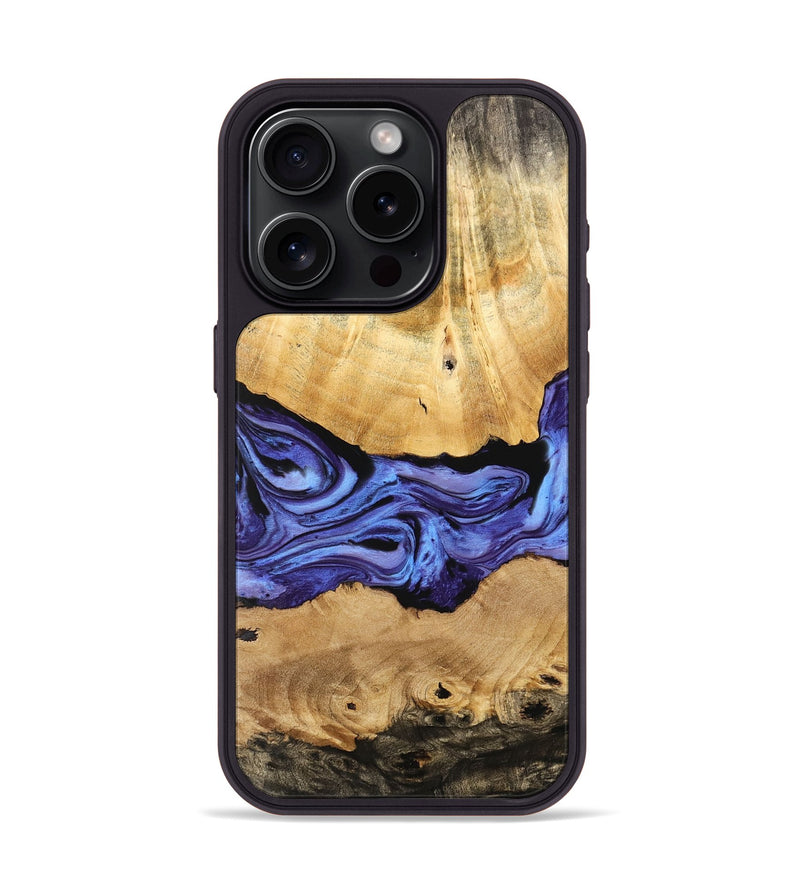 iPhone 15 Pro Wood Phone Case - Elsa (Purple, 741108)