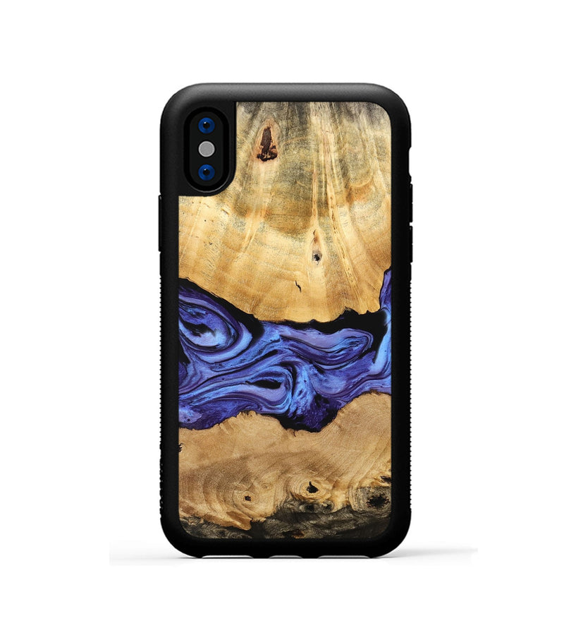 iPhone Xs Wood Phone Case - Elsa (Purple, 741108)