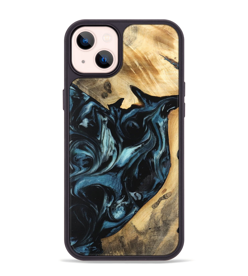 iPhone 14 Plus Wood Phone Case - Rosa (Blue, 741114)