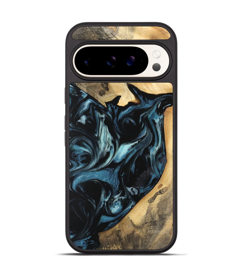 Pixel 9 Pro Wood Phone Case - Rosa (Blue, 741114)