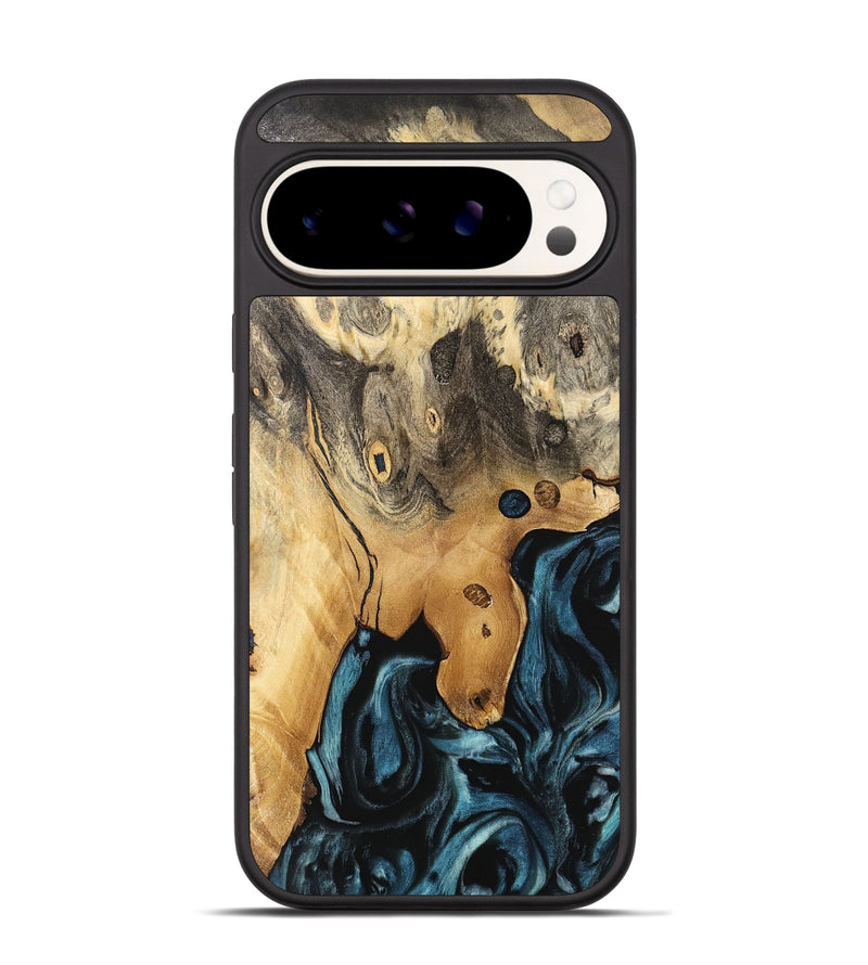 Pixel 9 Pro Wood Phone Case - Johanne (Blue, 741117)