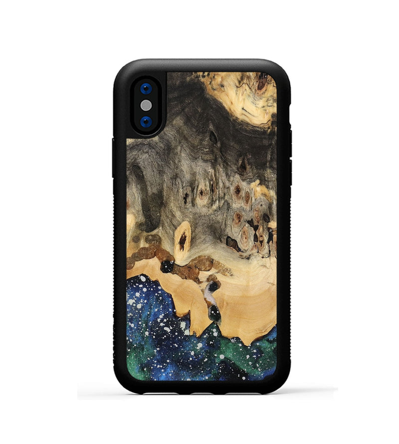 iPhone Xs Wood Phone Case - Arina (Cosmos, 741132)