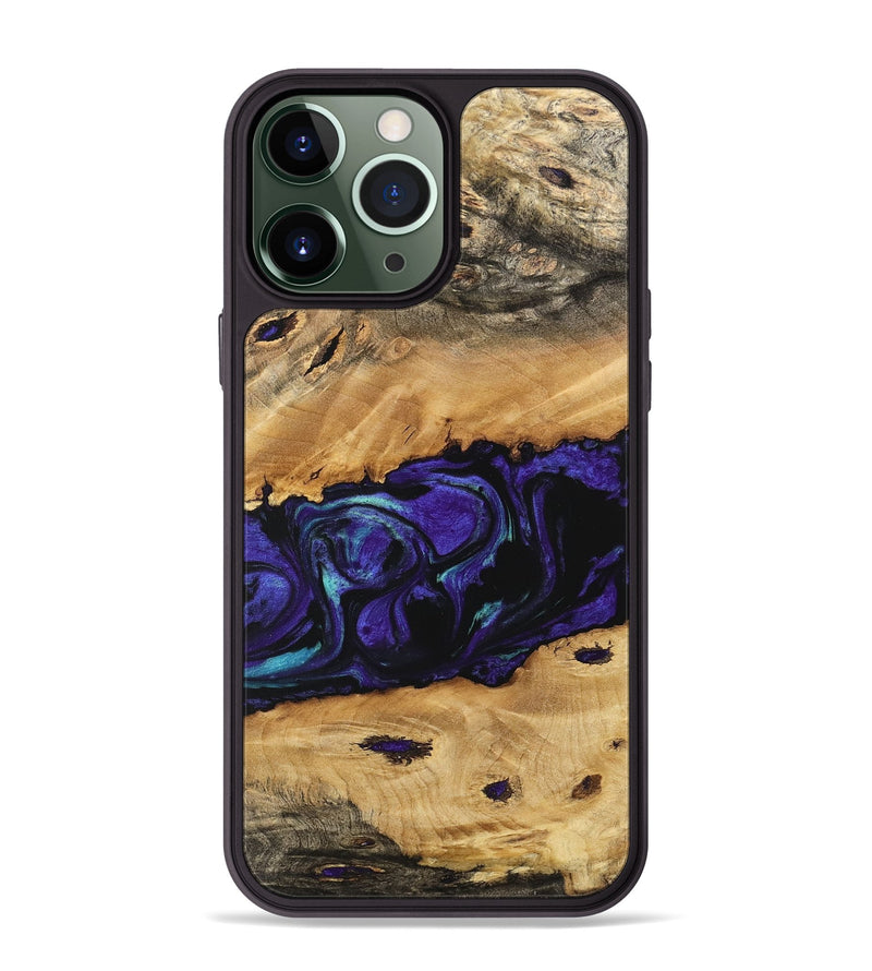 iPhone 13 Pro Max Wood Phone Case - Alie (Purple, 741139)