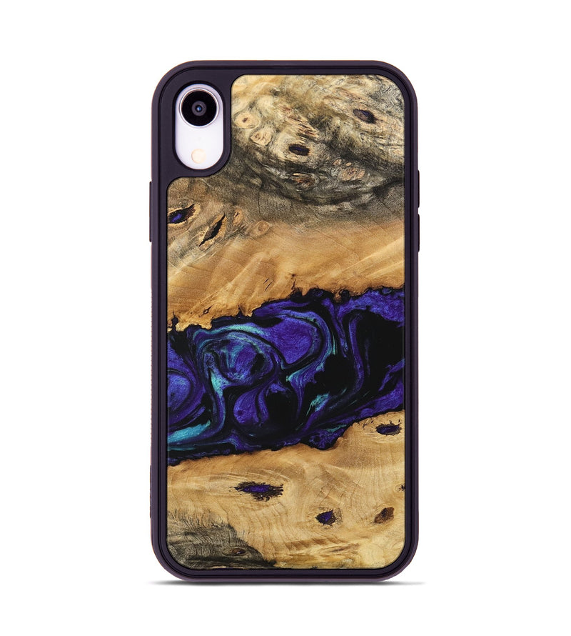 iPhone Xr Wood Phone Case - Alie (Purple, 741139)