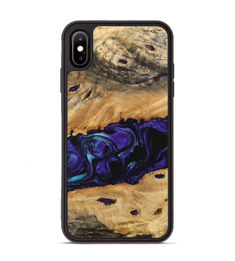 iPhone Xs Max Wood Phone Case - Alie (Purple, 741139)