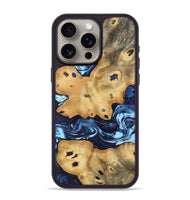 iPhone 15 Pro Max Wood Phone Case - Virgia (Blue, 741147)