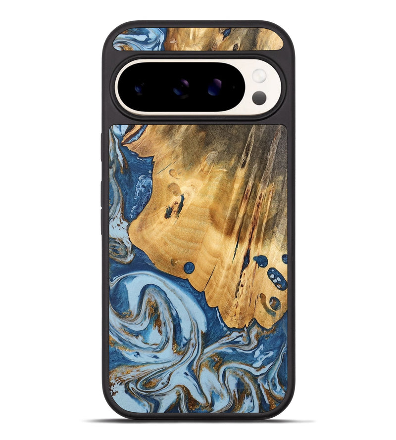 Pixel 9 Pro XL Wood Phone Case - Brigid (Teal & Gold, 741151)