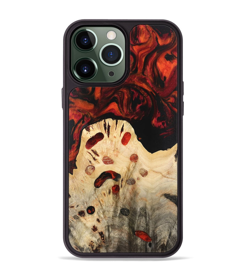 iPhone 13 Pro Max Wood Phone Case - Lance (Red, 741153)