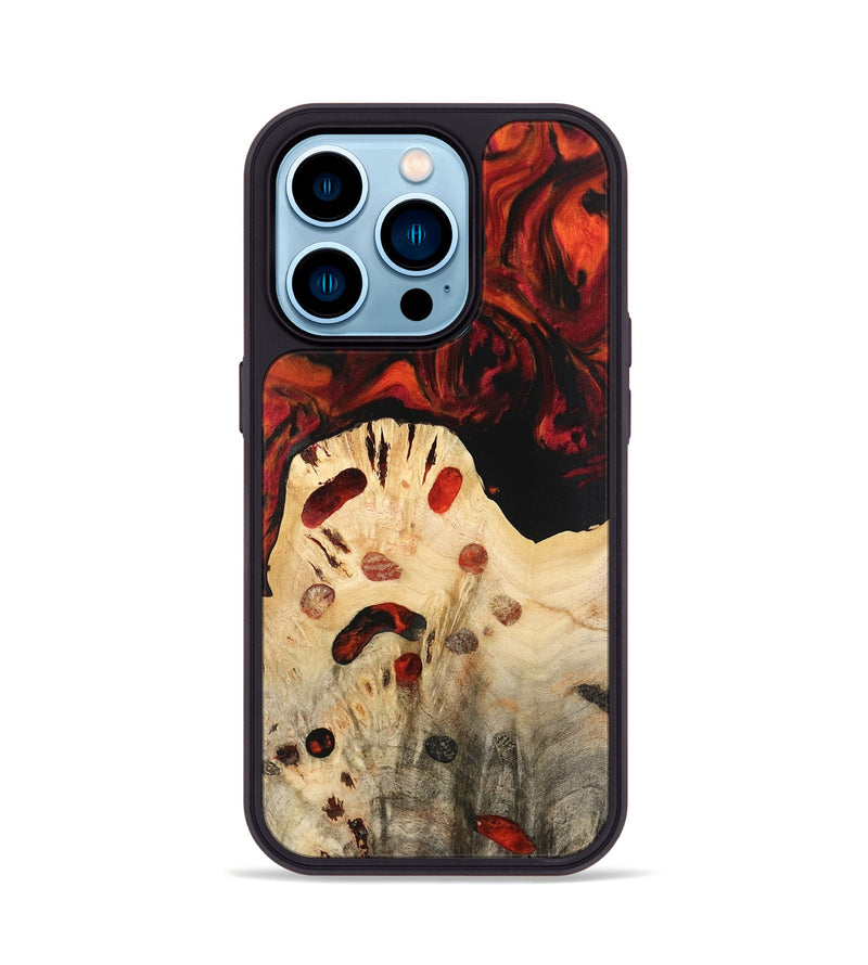 iPhone 14 Pro Wood Phone Case - Lance (Red, 741153)