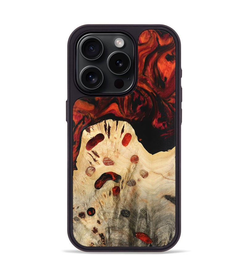 iPhone 15 Pro Wood Phone Case - Lance (Red, 741153)