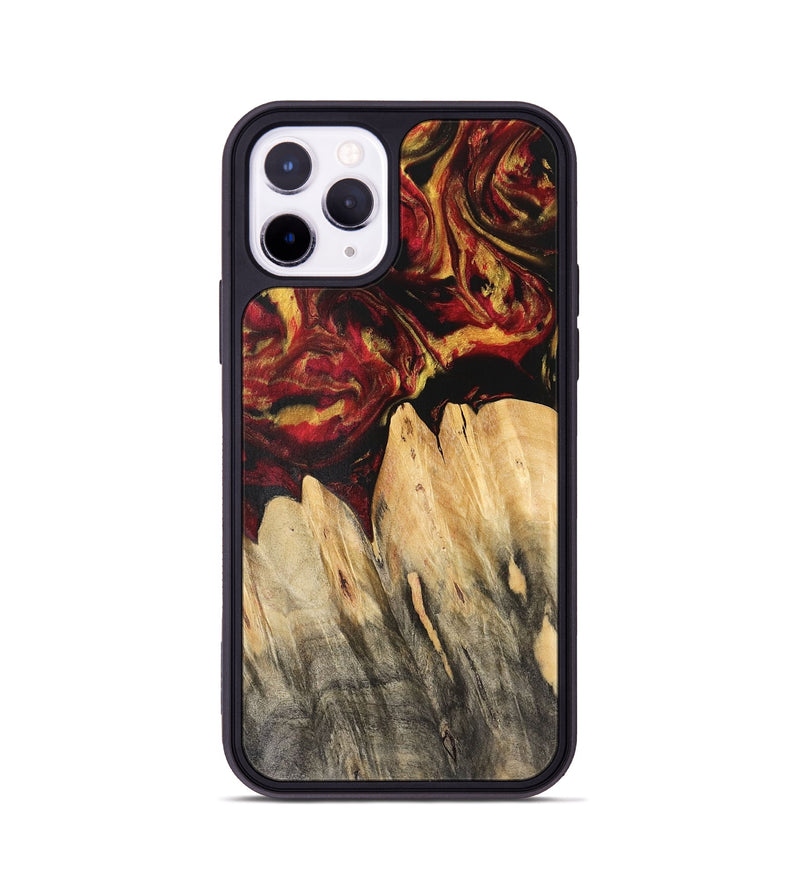 iPhone 11 Pro Wood Phone Case - Kari (Red, 741160)