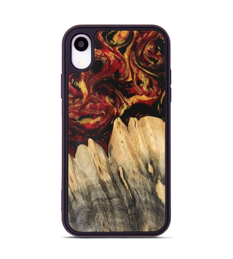 iPhone Xr Wood Phone Case - Kari (Red, 741160)