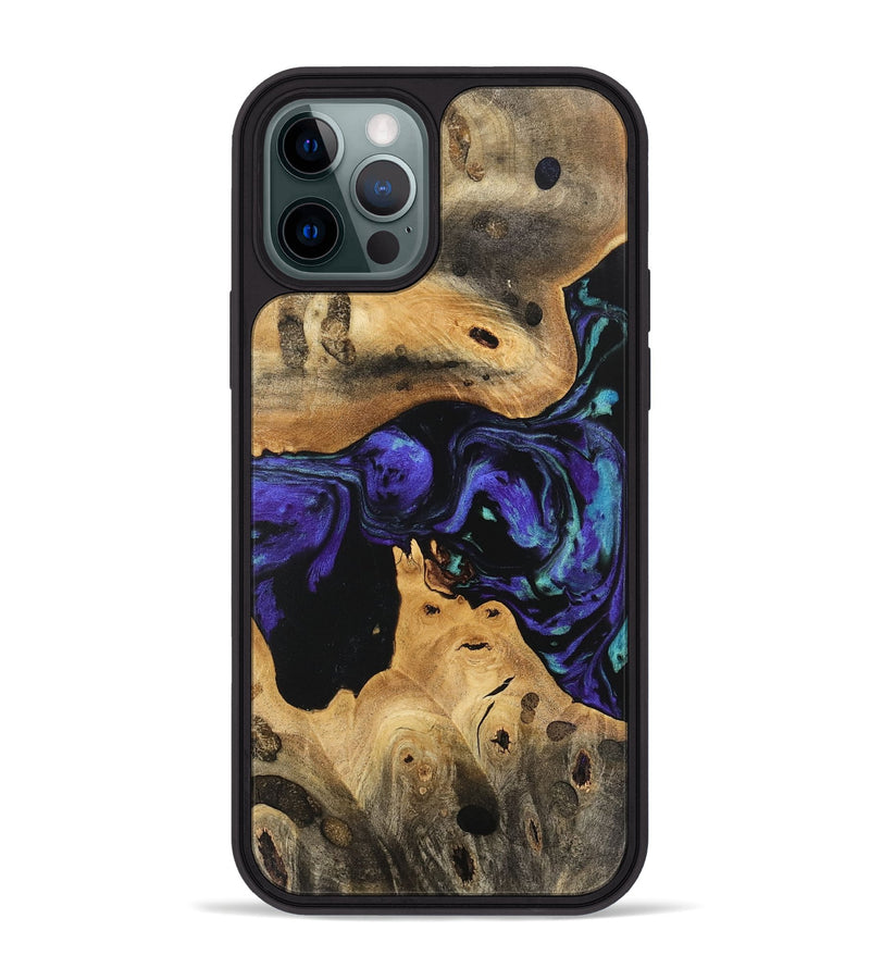 iPhone 12 Pro Max Wood Phone Case - Ende (Purple, 741161)