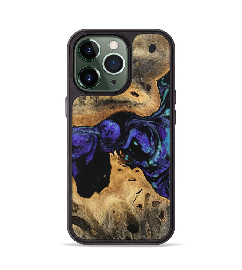 iPhone 13 Pro Wood Phone Case - Ende (Purple, 741161)