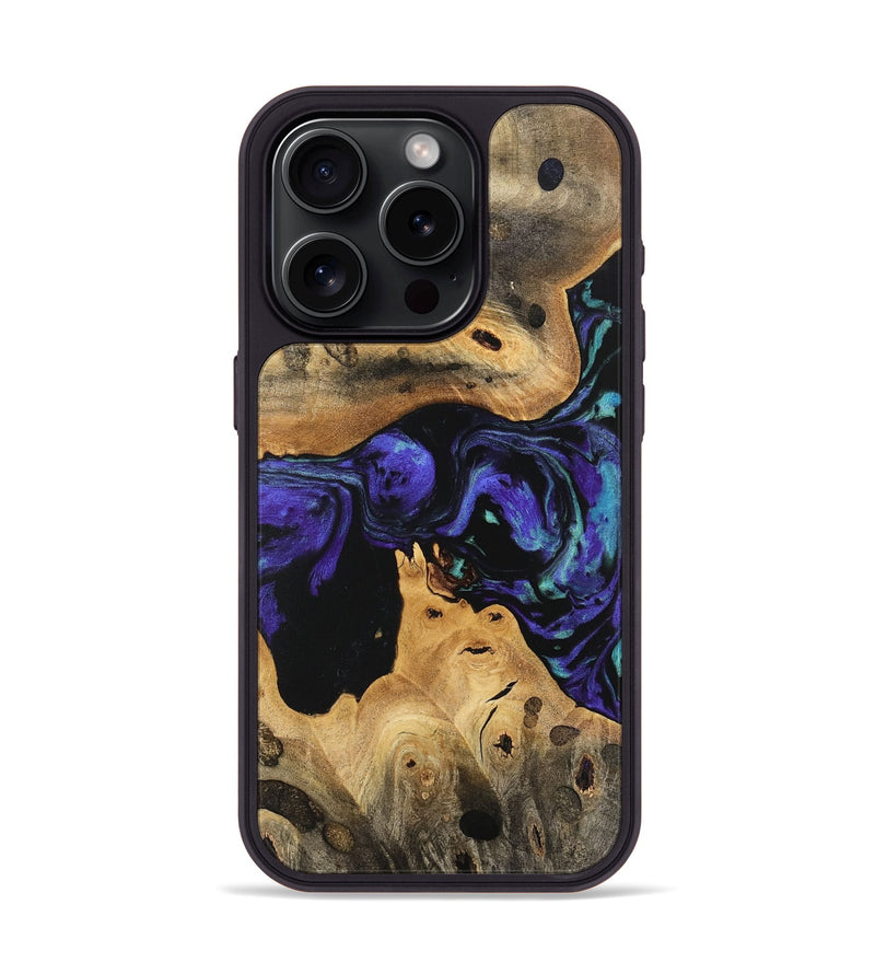 iPhone 15 Pro Wood Phone Case - Ende (Purple, 741161)