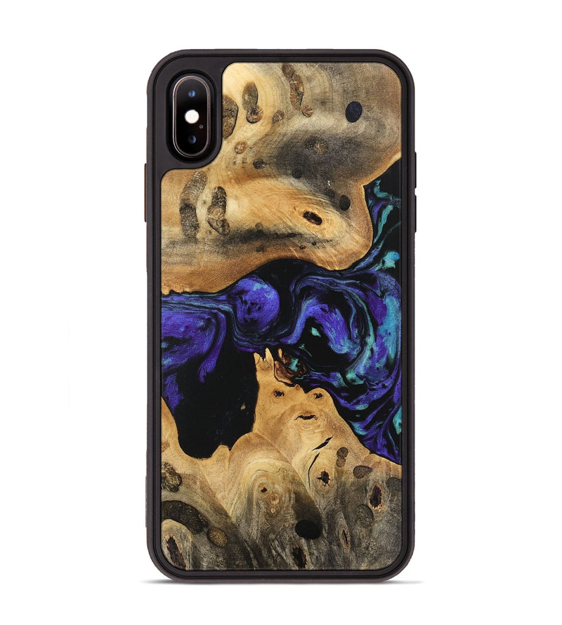 iPhone Xs Max Wood Phone Case - Ende (Purple, 741161)