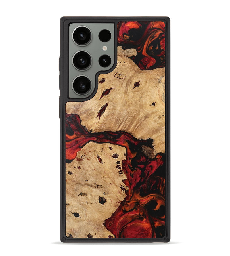 Galaxy S23 Ultra Wood Phone Case - Lenore (Red, 741170)