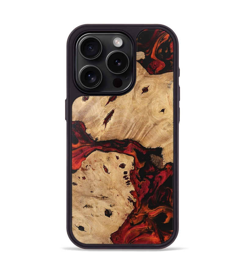 iPhone 15 Pro Wood Phone Case - Lenore (Red, 741170)