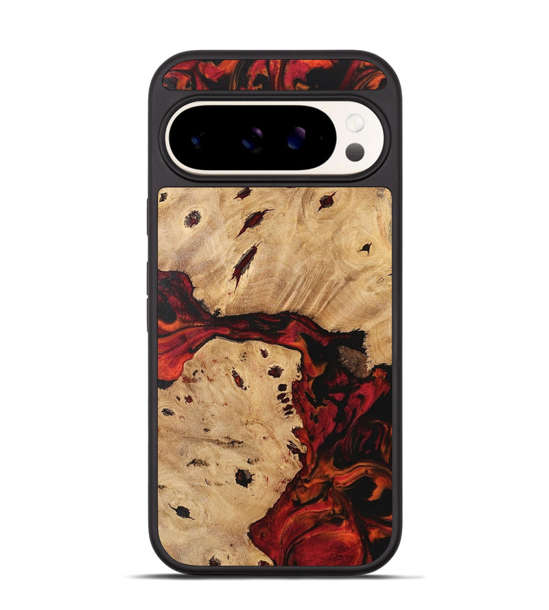 Pixel 9 Pro Wood Phone Case - Lenore (Red, 741170)