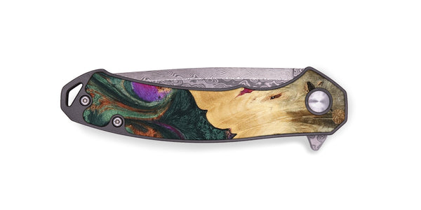 EDC Wood Pocket Knife - Anson (Green, 741174)