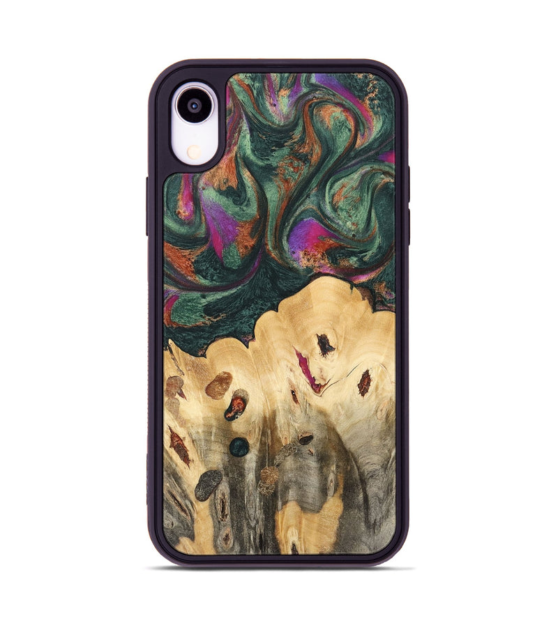 iPhone Xr Wood Phone Case - Anson (Green, 741174)