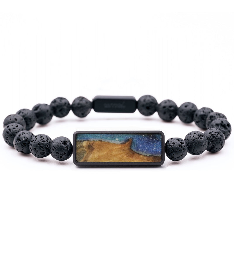 Lava Bead Wood Bracelet - Imani (Cosmos, 741195)