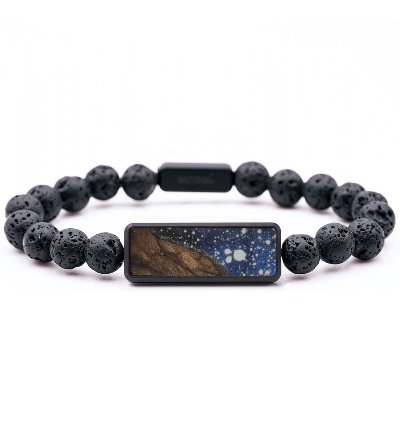 Lava Bead Wood Bracelet - Asher (Cosmos, 741208)