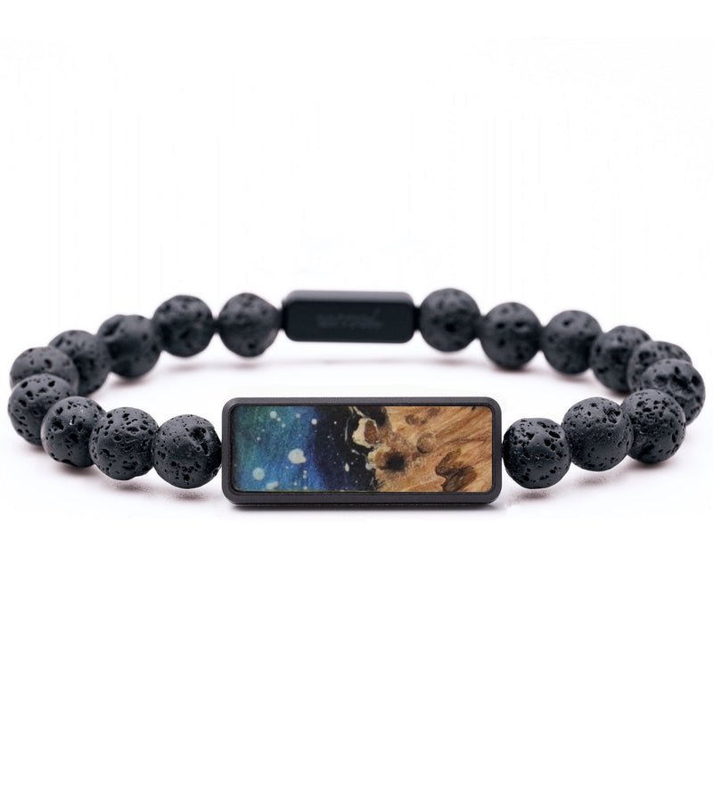 Lava Bead Wood Bracelet - Oaklynn (Cosmos, 741215)