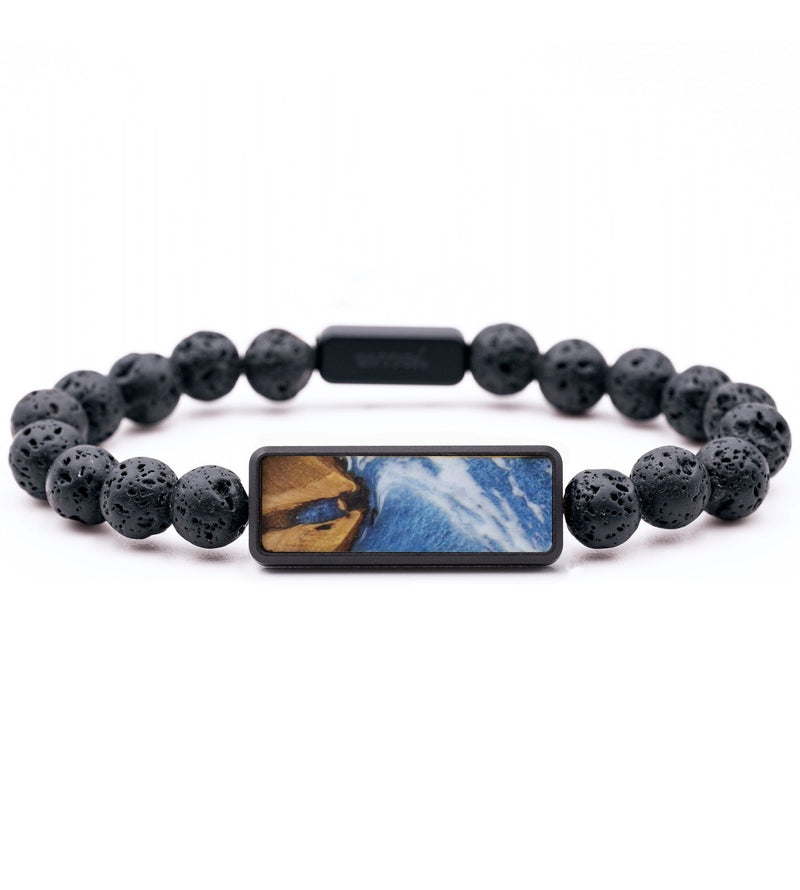 Lava Bead Wood Bracelet - Penny (Coastal, 741292)