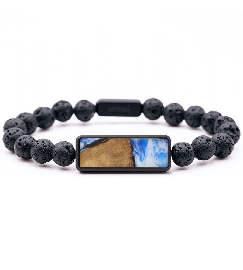 Lava Bead Wood Bracelet - Dwight (Coastal, 741295)