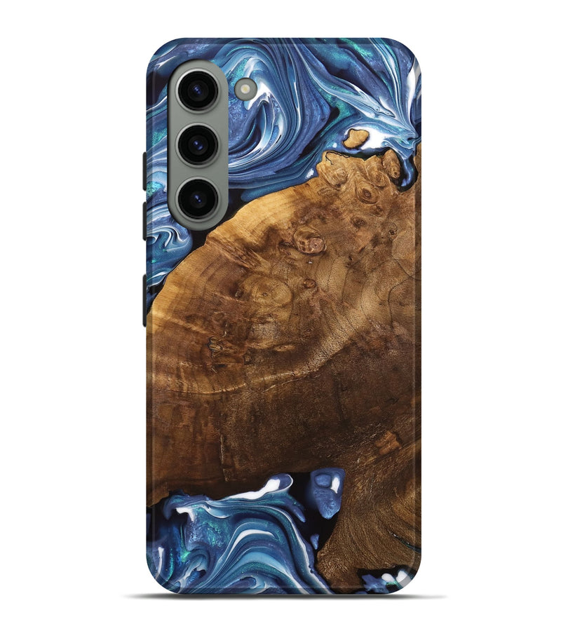 Galaxy S23 Plus Wood Live Edge Phone Case - Binni (Blue, 741331)