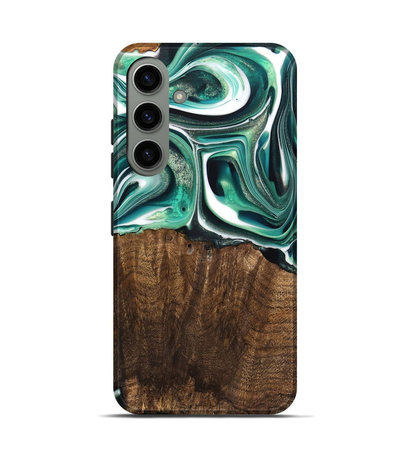 Galaxy S24 Wood Live Edge Phone Case - Avery (Green, 741332)