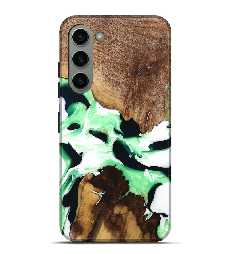 Galaxy S23 Plus Wood Live Edge Phone Case - Lucina (Green, 741334)