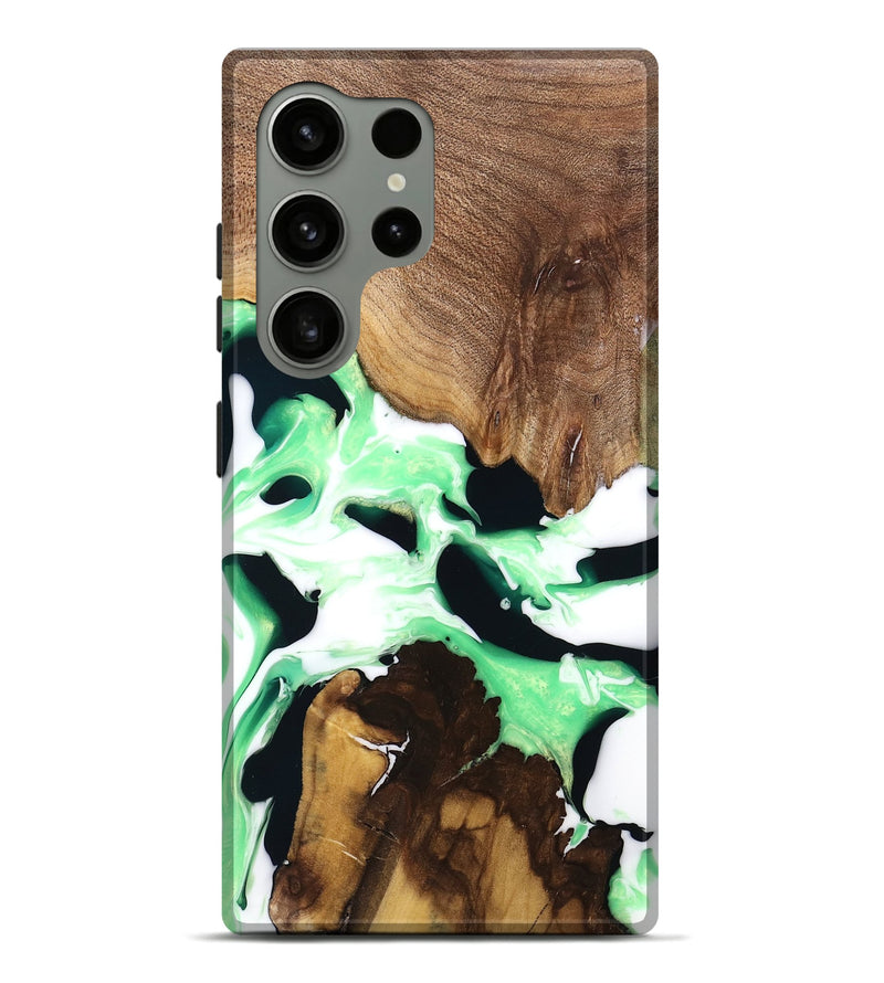 Galaxy S24 Ultra Wood Live Edge Phone Case - Lucina (Green, 741334)