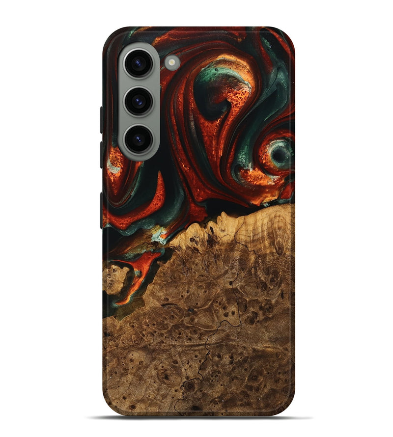 Galaxy S23 Plus Wood Live Edge Phone Case - Jeet (Green, 741337)