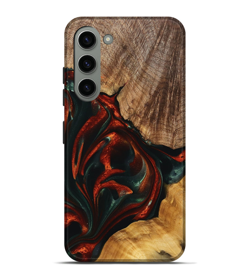 Galaxy S23 Plus Wood Live Edge Phone Case - Rocio (Green, 741338)