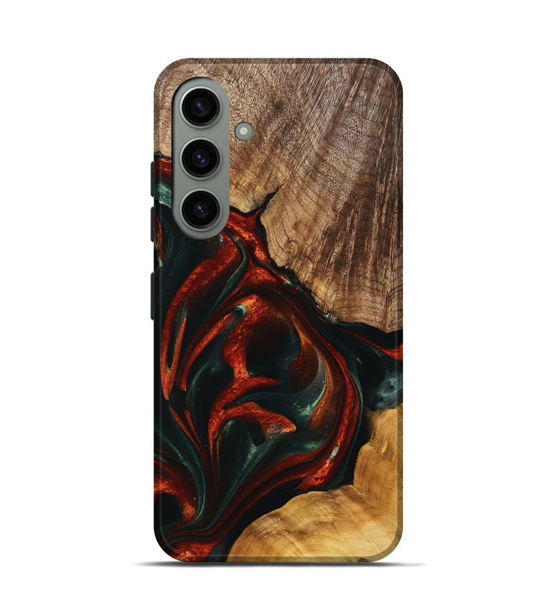 Galaxy S24 Wood Live Edge Phone Case - Rocio (Green, 741338)