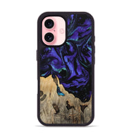 iPhone 16 Wood Phone Case - Daffi (Purple, 741373)