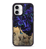 iPhone 16 Plus Wood Phone Case - Daffi (Purple, 741373)