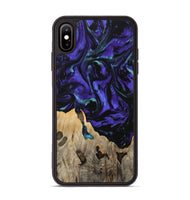 iPhone Xs Max Wood Phone Case - Daffi (Purple, 741373)