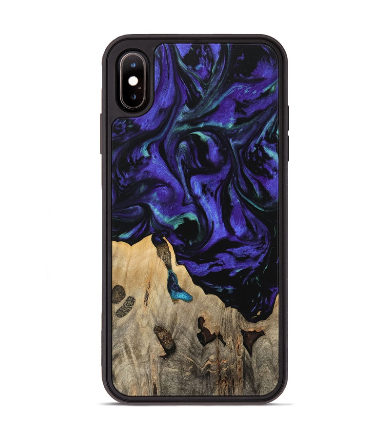 iPhone Xs Max Wood Phone Case - Daffi (Purple, 741373)