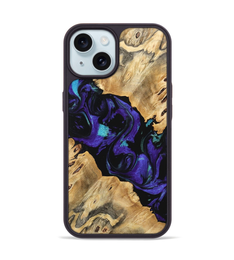 iPhone 15 Wood Phone Case - Baby (Purple, 741374)