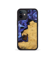 iPhone 12 mini Wood Phone Case - Dave (Purple, 741375)