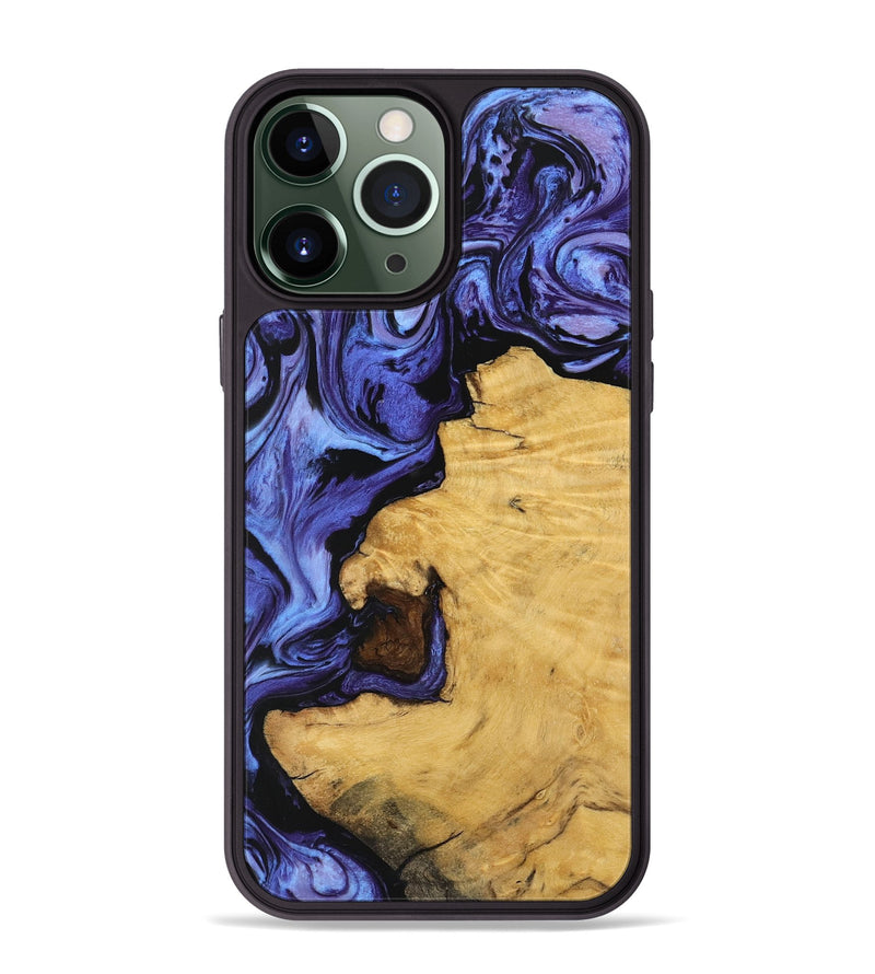 iPhone 13 Pro Max Wood Phone Case - Dave (Purple, 741375)