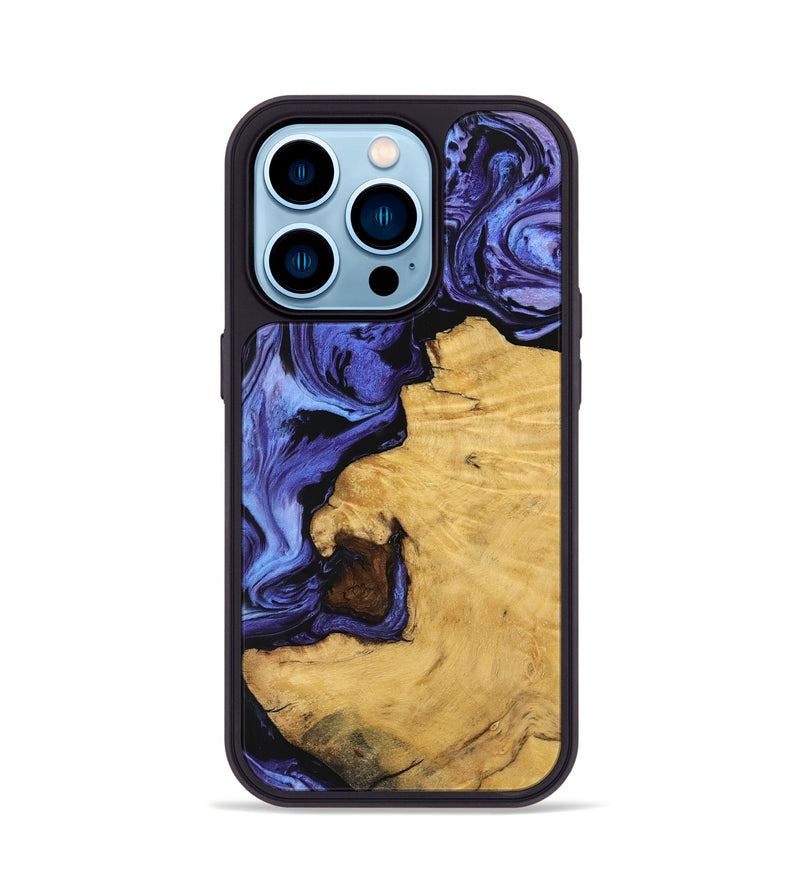 iPhone 14 Pro Wood Phone Case - Dave (Purple, 741375)