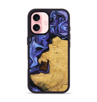 iPhone 16 Wood Phone Case - Dave (Purple, 741375)