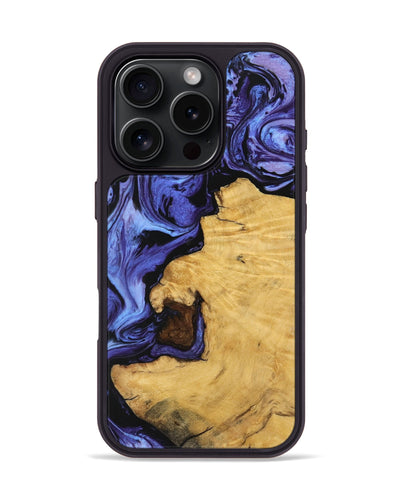 iPhone 16 Pro Wood Phone Case - Dave (Purple, 741375)